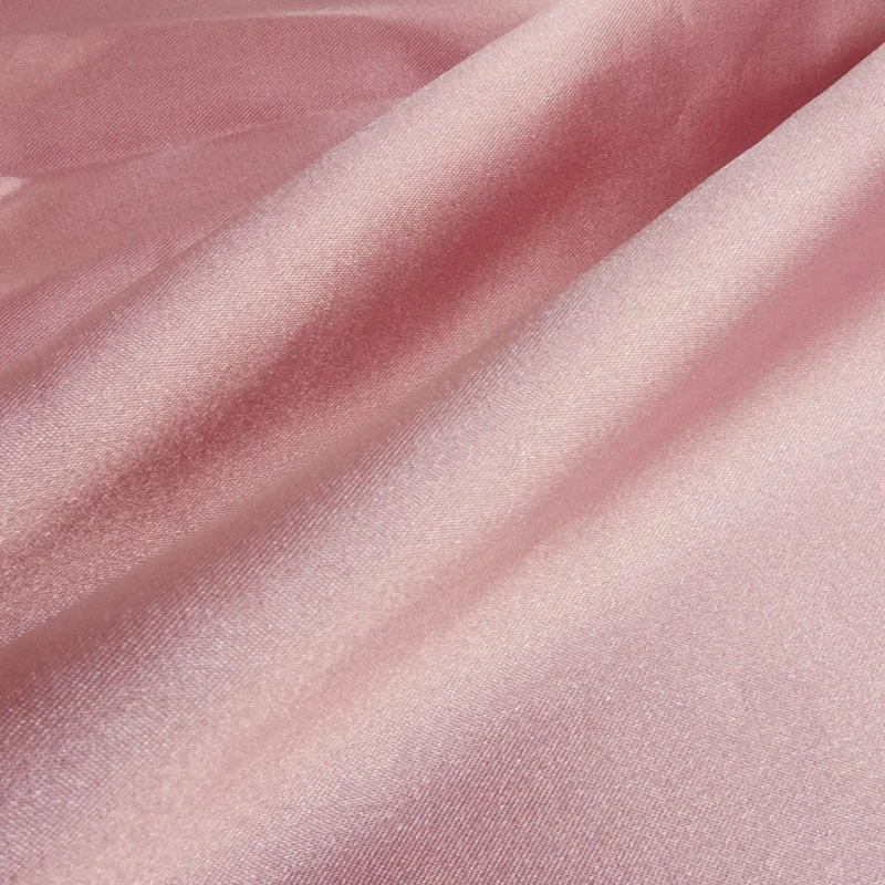 Solid Color Shiny Stretch Polyester Satin Silk Crepe Roll Fabric for Dress Garment