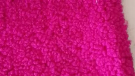 Tessuto riccio solido Tessuto in pile Sherpa Tessuto in pelliccia sintetica Commercio all'ingrosso