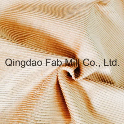 Tessuto in velluto a coste di cotone organico al 100% 8 Wales per pantaloni, ecc. (QF16-2670)